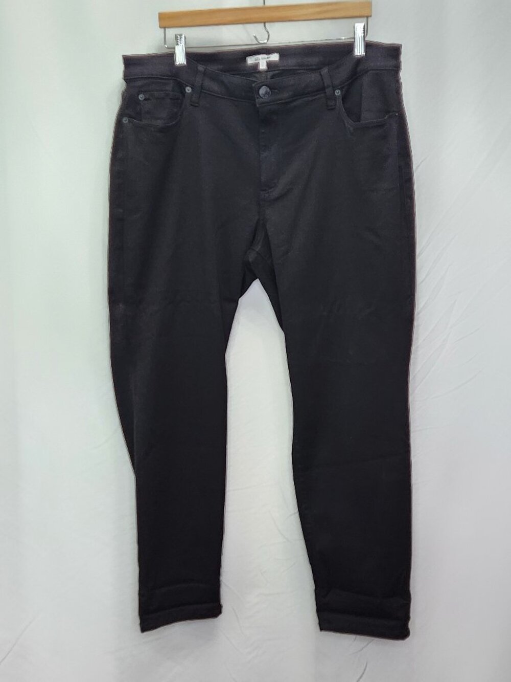 STS Blue Darren Mid Rise Jeans Womens 34 18 Black Stretch Soft Casual M10